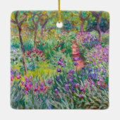 Claude Monet - De irissen tuin in Giverny Keramisch Ornament (Achterkant)