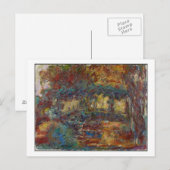 Claude Monet | De Japanse brug Briefkaart (Voorkant / Achterkant)