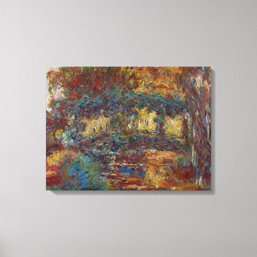Claude Monet | De Japanse brug Canvas Afdruk (Voorkant)