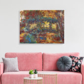 Claude Monet | De Japanse brug Canvas Afdruk (Insitu (Woonkamer))
