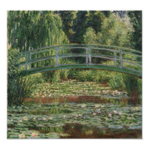 Claude Monet - De Japanse Brug Foto Afdruk
