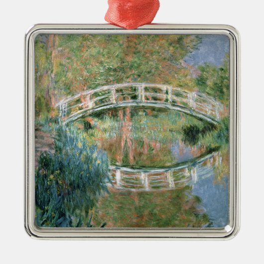 Claude Monet | De Japanse brug, Giverny Metalen Ornament (Voorkant)