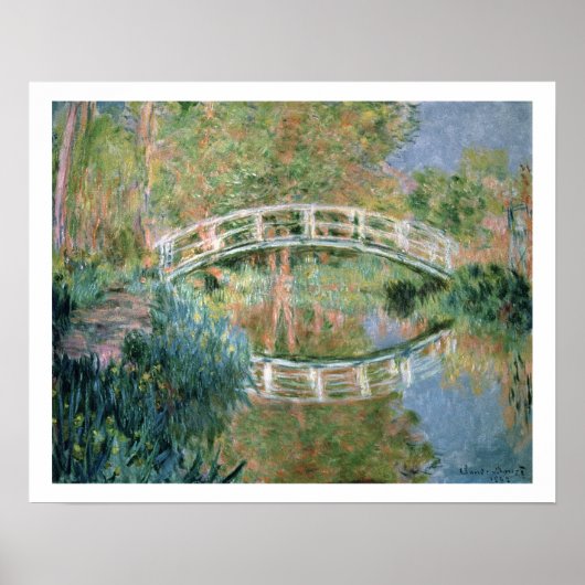 Claude Monet | De Japanse brug, Giverny Poster (Voorkant)