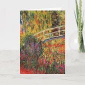 Claude Monet, De Japanse Brug, Kaart (Voorkant)