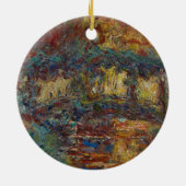 Claude Monet | De Japanse brug Keramisch Ornament (Achterkant)