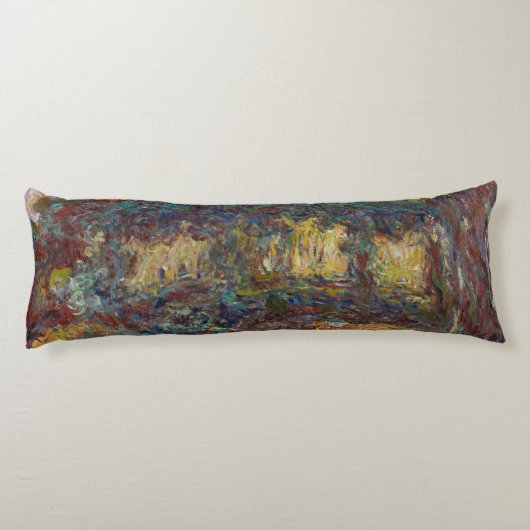 Claude Monet | De Japanse brug Lichaamskussen (Achterkant)