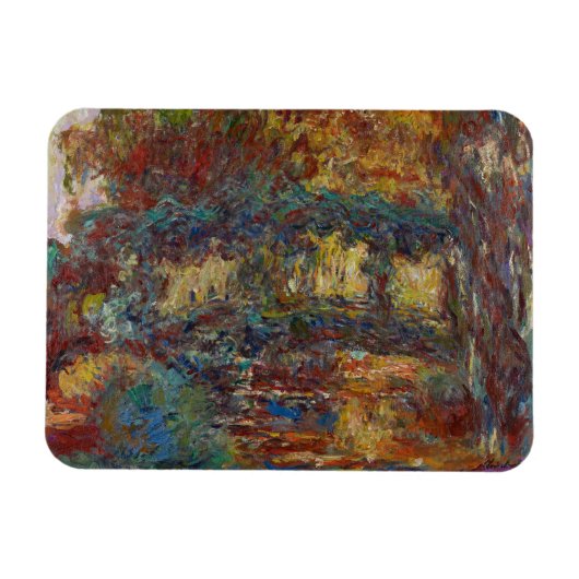 Claude Monet | De Japanse brug Magneet (Horizontaal)