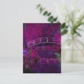 Claude Monet De Japanse Brug paarse Briefkaart (Staand voorkant)