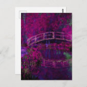 Claude Monet De Japanse Brug paarse Briefkaart (Voorkant / Achterkant)