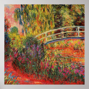 Claude Monet, De Japanse Brug, Poster