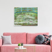 Claude Monet | De Japanse voetbalbrug, 1899 Canvas Afdruk (Insitu (Woonkamer))