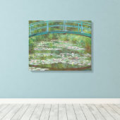 Claude Monet | De Japanse voetbalbrug, 1899 Canvas Afdruk (Insitu (Houten vloer))