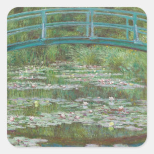 Claude Monet   De Japanse voetbalbrug, 1899 Vierkante Sticker