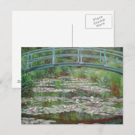 Claude Monet - De Japanse voetbalbrug Briefkaart (Voorkant / Achterkant)