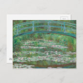 Claude Monet - De Japanse voetbalbrug Briefkaart (Voorkant / Achterkant)