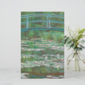 Claude Monet - De Japanse voetbalbrug Briefpapier (Staand voorkant)
