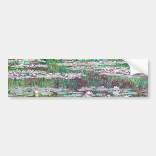 Claude Monet De Japanse voetbalbrug Bumpersticker (Voorkant)