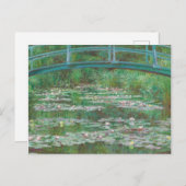 Claude Monet - De Japanse voetbalbrug Feestdagenkaart (Voorkant / Achterkant)
