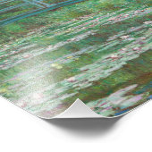 Claude Monet - De Japanse voetbalbrug Foto Afdruk (Hoek)