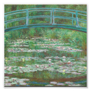 Claude Monet - De Japanse voetbalbrug Foto Afdruk