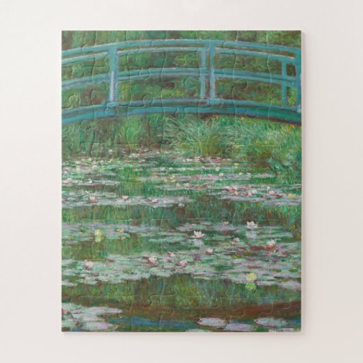 Claude Monet - De Japanse voetbalbrug Legpuzzel (Verticaal)