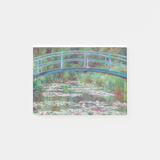 Claude Monet De Japanse voetbalbrug Post-it® Notes (Voorkant)
