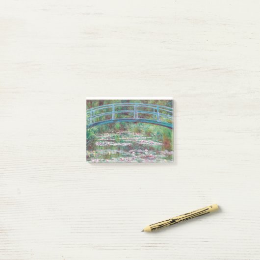 Claude Monet De Japanse voetbalbrug Post-it® Notes (Op bureau)