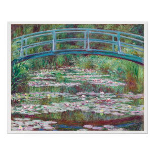 Claude Monet De Japanse voetbalbrug Poster