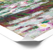 Claude Monet De Japanse voetbalbrug Poster (Hoek)