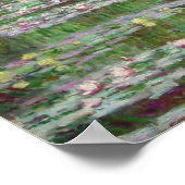 Claude Monet - De Japanse voetbalbrug Poster (Hoek)