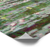 Claude Monet - De Japanse voetbalbrug Poster (Hoek)