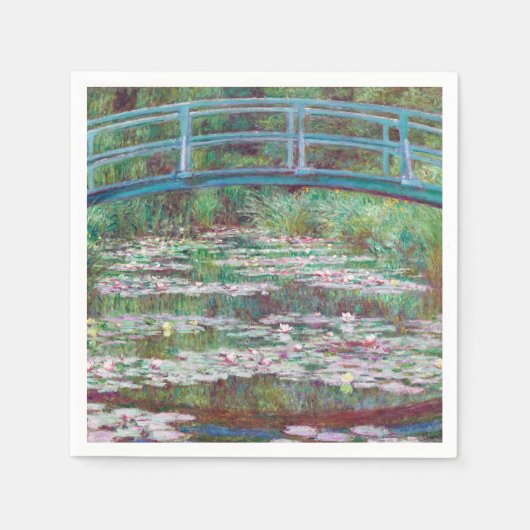 Claude Monet De Japanse voetbalbrug Servet (Voorkant)
