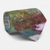 Claude Monet De Japanse voetbalbrug Stropdas (Opgerold)