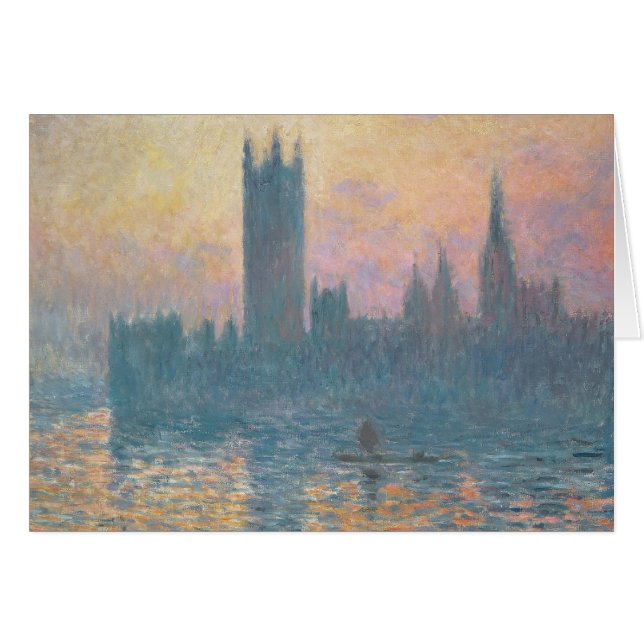Claude Monet | De Kamers van het Parlement, Sunset (Voorkant Horizontaal)