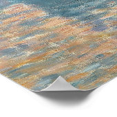 Claude Monet | De Kamers van het Parlement, Sunset Poster (Hoek)