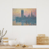 Claude Monet | De Kamers van het Parlement, Sunset Poster (Keuken)