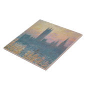 Claude Monet | De Kamers van het Parlement, Sunset Tegeltje (Zijkant)