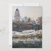 Claude Monet - De kerk in Vetheuil Bedankkaart (Voorkant)