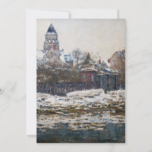 Claude Monet - De Kerk in Vetheuil Bedankkaart