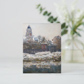 Claude Monet - De kerk in Vetheuil Briefkaart (Staand voorkant)