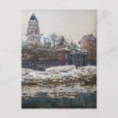 Claude Monet - De kerk in Vetheuil Briefkaart (Voorkant)