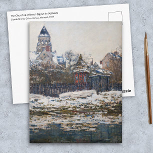 Claude Monet - De Kerk in Vetheuil Briefkaart