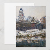 Claude Monet - De kerk in Vetheuil Kaart (Voorkant / Achterkant)