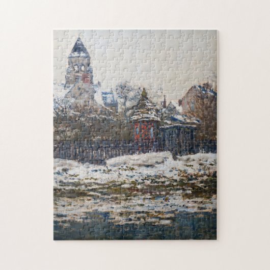 Claude Monet - De kerk in Vetheuil Legpuzzel (Verticaal)