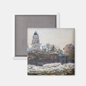 Claude Monet - De kerk in Vetheuil Magneet (Voorkant / Achterkant)