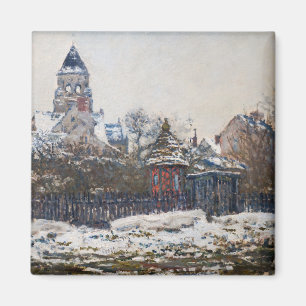 Claude Monet - De kerk in Vetheuil Magneet