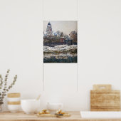 Claude Monet - De Kerk in Vetheuil Poster (Keuken)
