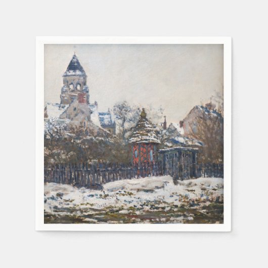Claude Monet - De kerk in Vetheuil Servet (Voorkant)