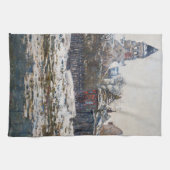 Claude Monet - De kerk in Vetheuil Theedoek (Horizontaal)