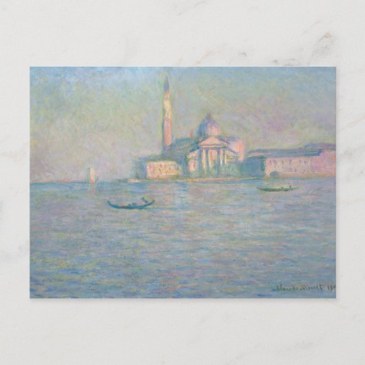 Claude Monet - De kerk van San Giorgio Maggiore, Briefkaart (Voorkant)